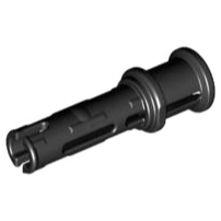Technic Parts - Black Connector Technic 3L Pin with Friction Ridges and ...
