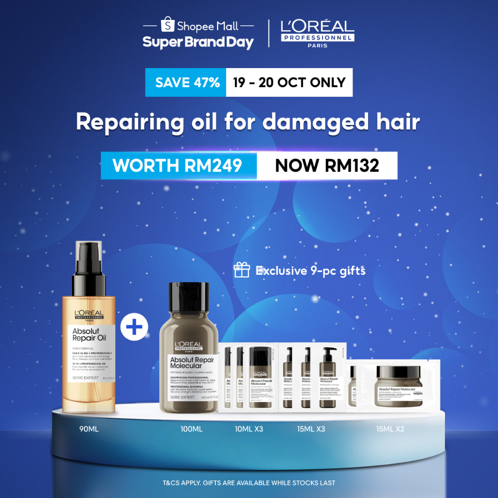 [EX 25 Oct House of Beauty] L'Oréal Professionnel Absolut Repair Oil