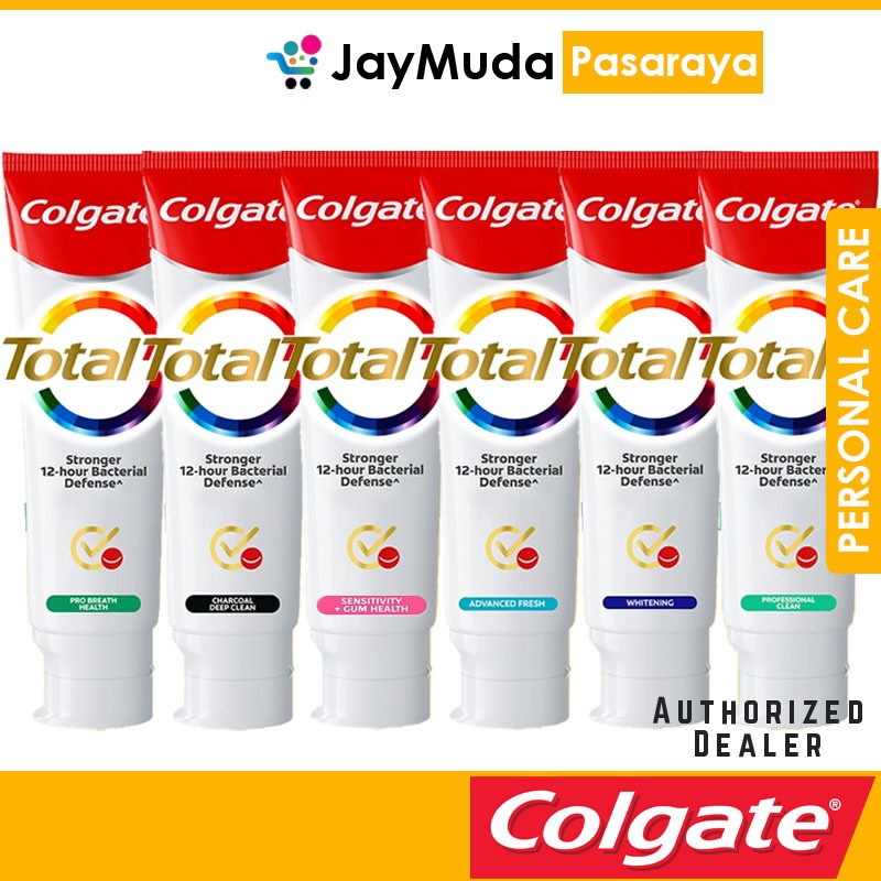 Colgate Total 12 Toothpaste 150g Stronger 12h Bacterial Defense ...