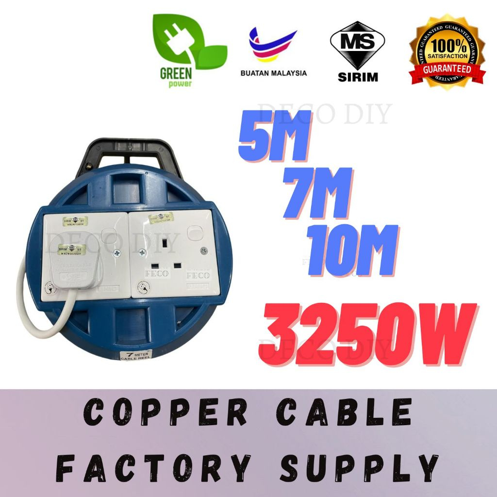 OFFER Sirim Approved Cable Box Round Extension Trailing Socket ...
