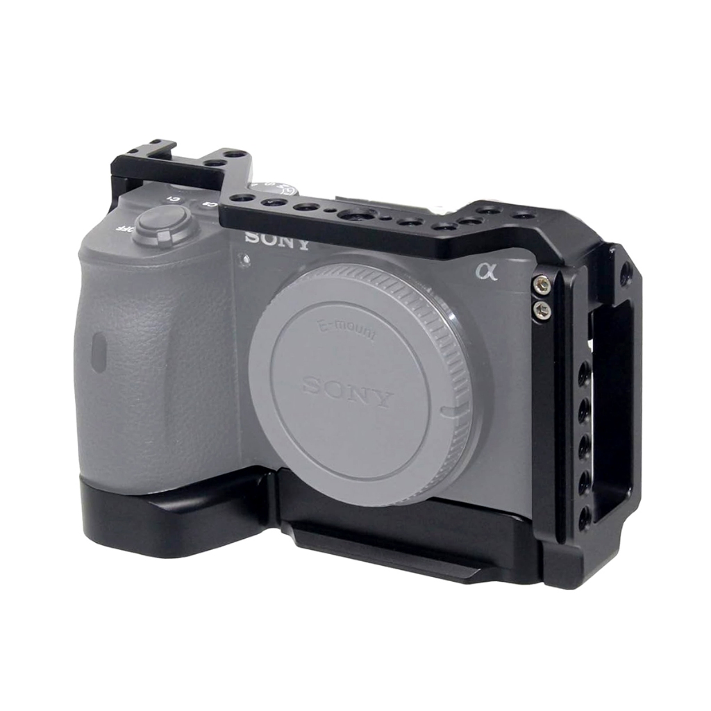 Camera Cage Sony A6600 Rig Mirrorless with 2 Cold Shoe Mount 1/4