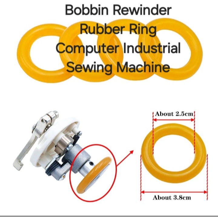 GETAH MESIN JAHIT COMPUTER INDUSTRI BOBBIN REWINDER/RUBBER RING FOR ...