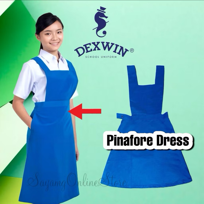 DEXWIN Pinafore Sekolah Menengah Kain Lembut kosibo | Shopee Malaysia