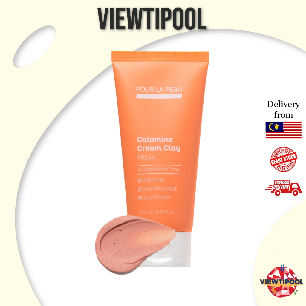 [POUR LA PEAU] Calamine Cream Clay Mask 120ml | Shopee Malaysia