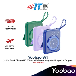 Yoobao W1 Fast Charging SCP Power Bank 10000mAh 22.5W PD20W Wireless Magnetic PowerBank