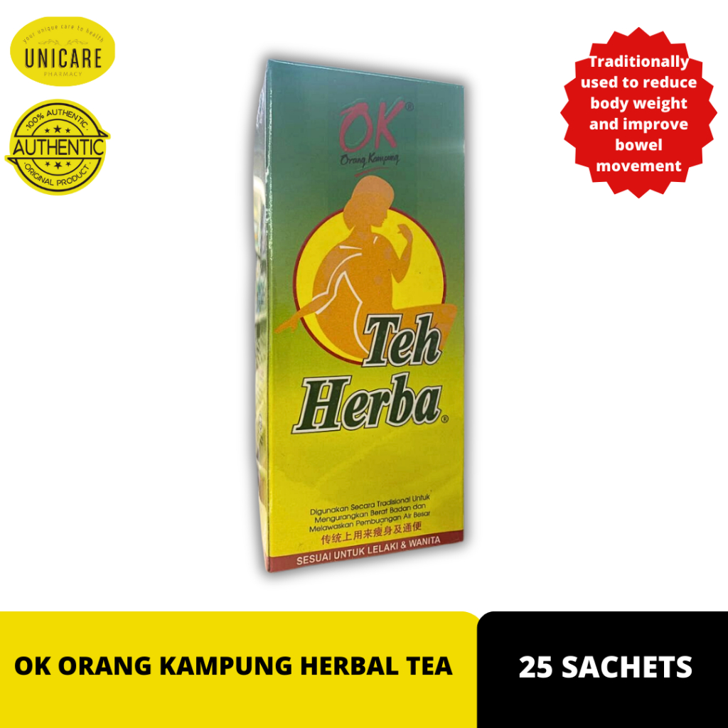 OK ORANG KAMPUNG HERBAL TEA ORIGINAL 25 SACHETS | Shopee Malaysia