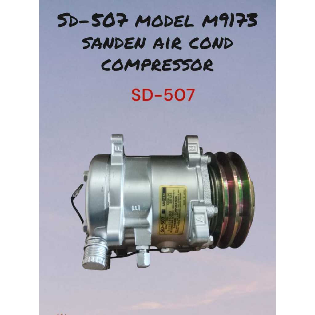 SD-507 MODEL M9173 SANDEN AIR COND COMPRESSOR - ORIGINAL NEW | Shopee ...