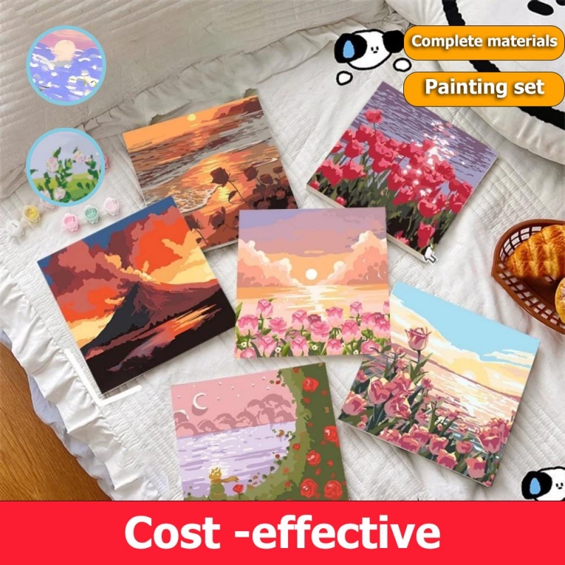 Paint Oil Painting Art Painting Landscape With Inner Frame DIY Paint By ...
