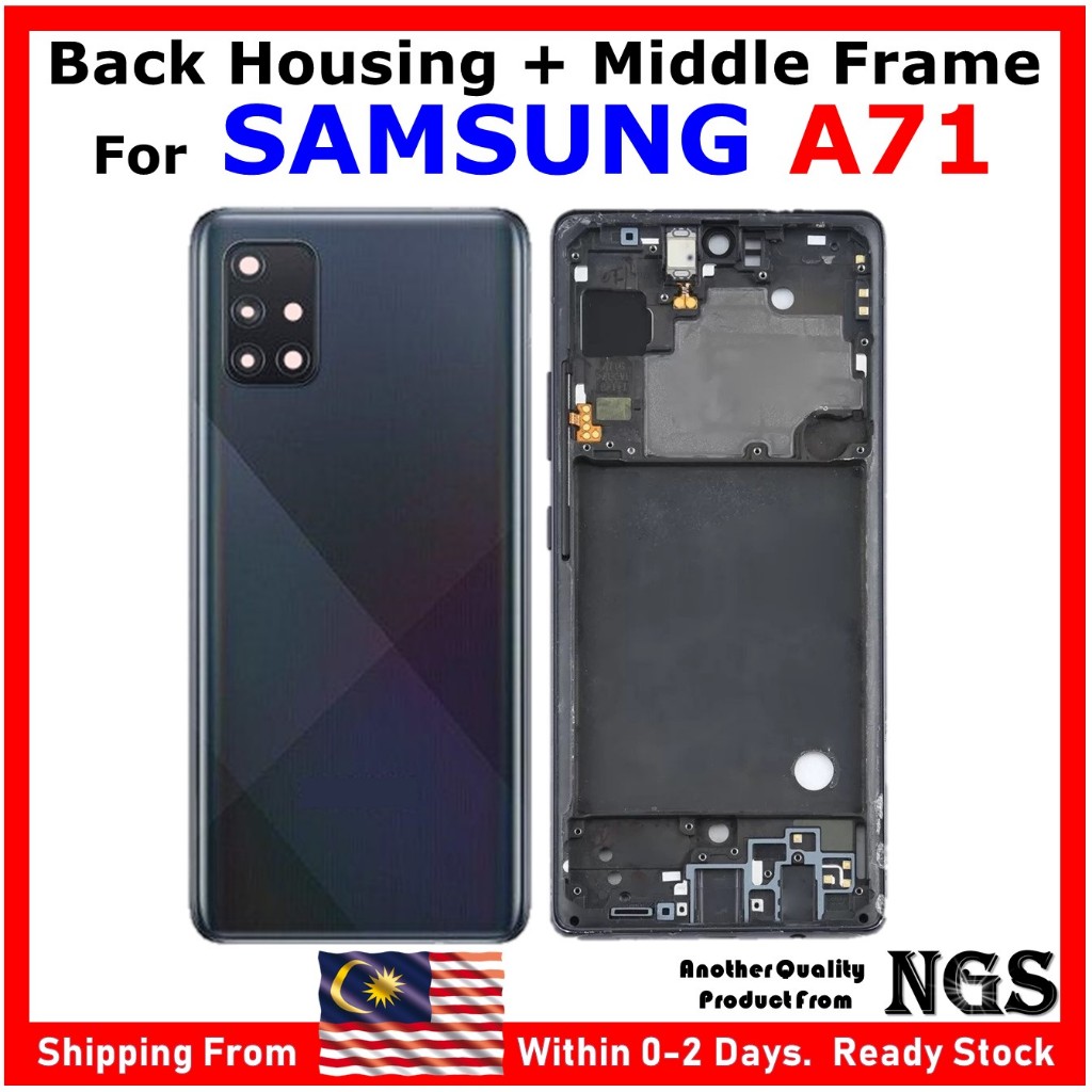 Full Set Back Housing Back Cover For SAMSUNG Galaxy A71 A715 A715F