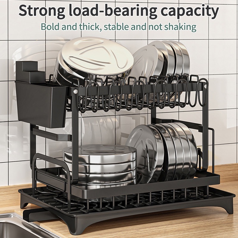 Auto Drainer Tray Kitchen Organizer Storage Rack Cup Rack with Tray ...