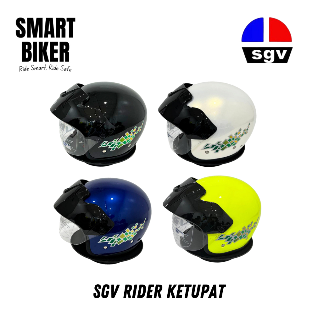 Sgv Rider (Ketupat) Helmet Steng Dewasa (Topi Keledar SGV KETUPAT ...