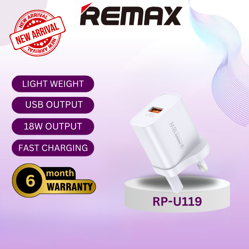 NEW Remax RP-U119 FAST CHARGING 18w Power Adapter | Shopee Malaysia