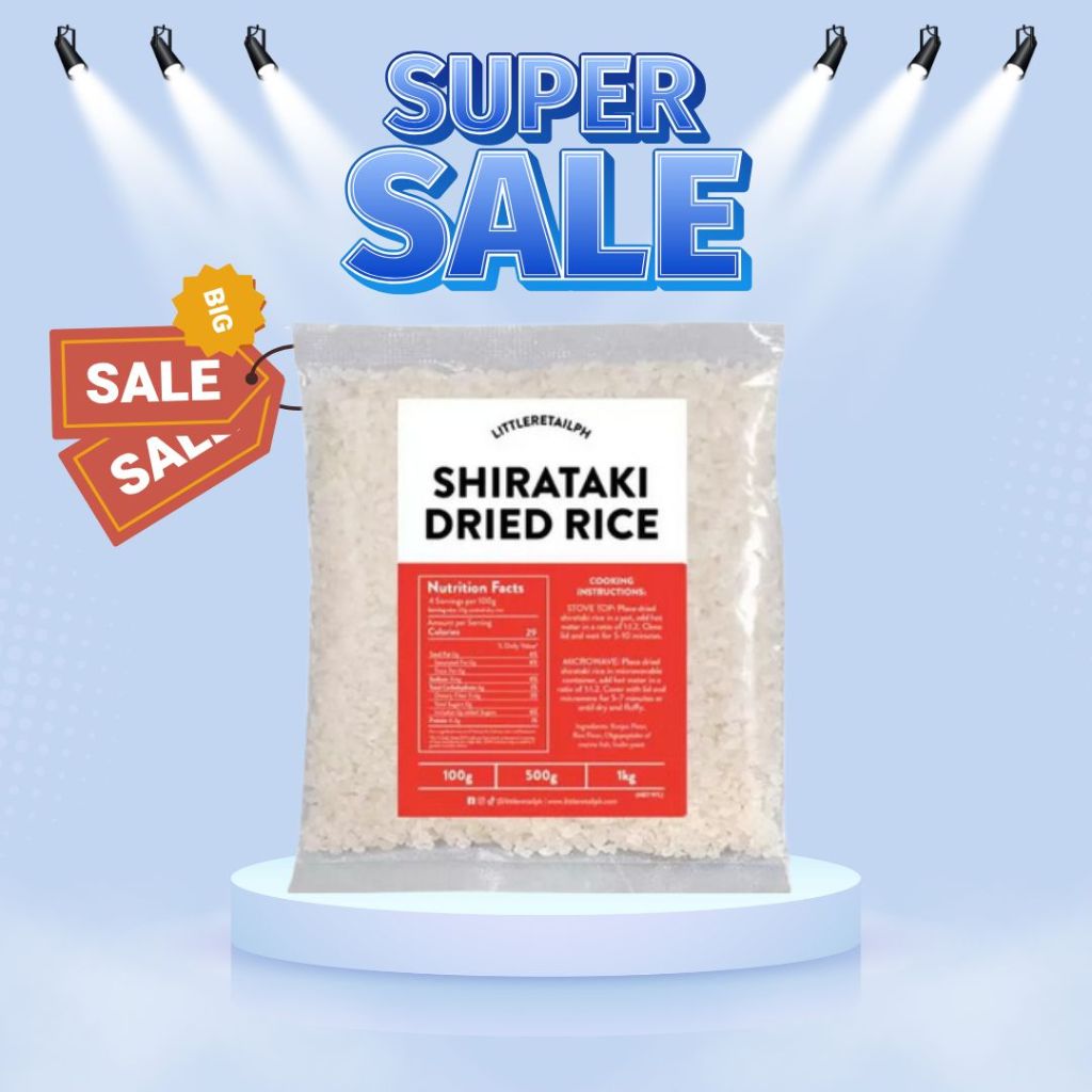 Dry / Dried Shirataki Rice 500g 1kg Konjac Keto/Low Carb Approved ...