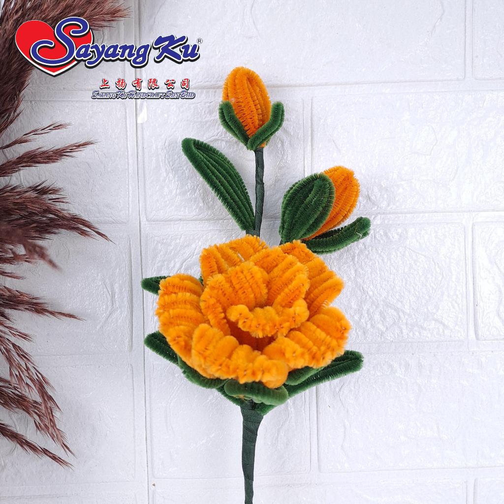 [ NEW ARRIVAL ] Bunga Siap Cantum Pipe Cleaner / Bunga Kawat Bulu ...