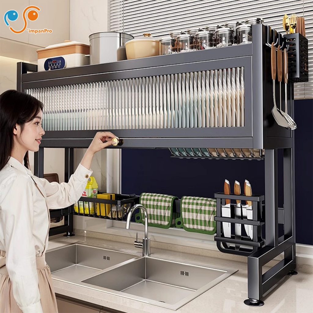 Kitchen Rack Dish Rack Rak Dapur Kabinet Rak Pinggan Mangkuk Dish ...