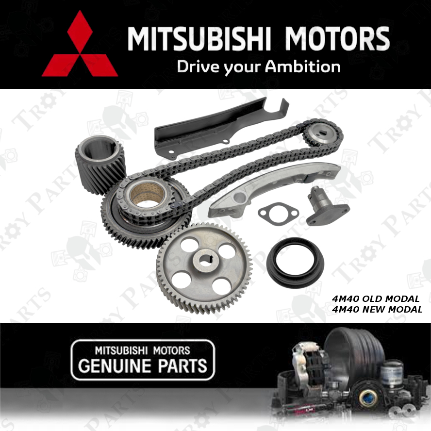 (10pc) Mitsubishi Timing Chain Kit Set for Pajero Canter 2.8 8V 4M40 ...