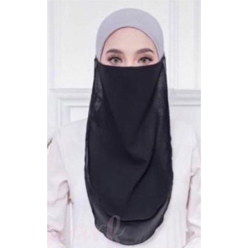2 LAYER PURDAH CHIFFON BERTALI | Shopee Malaysia