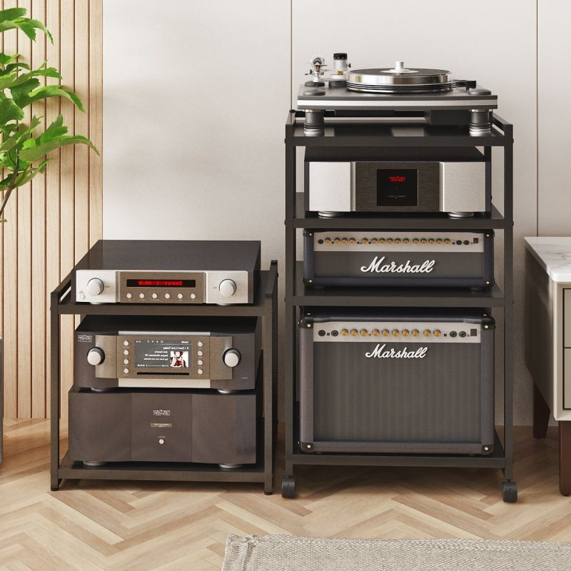 Amplifier rack cabinet audio placement rack home UPS power supply CD ...