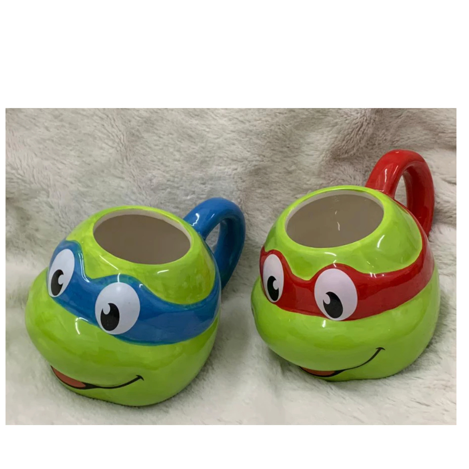 NINJA TURTLE 3D SHAPE MUG BLUE LEONARDO / RED RAPHAEL (HLX15013 ...
