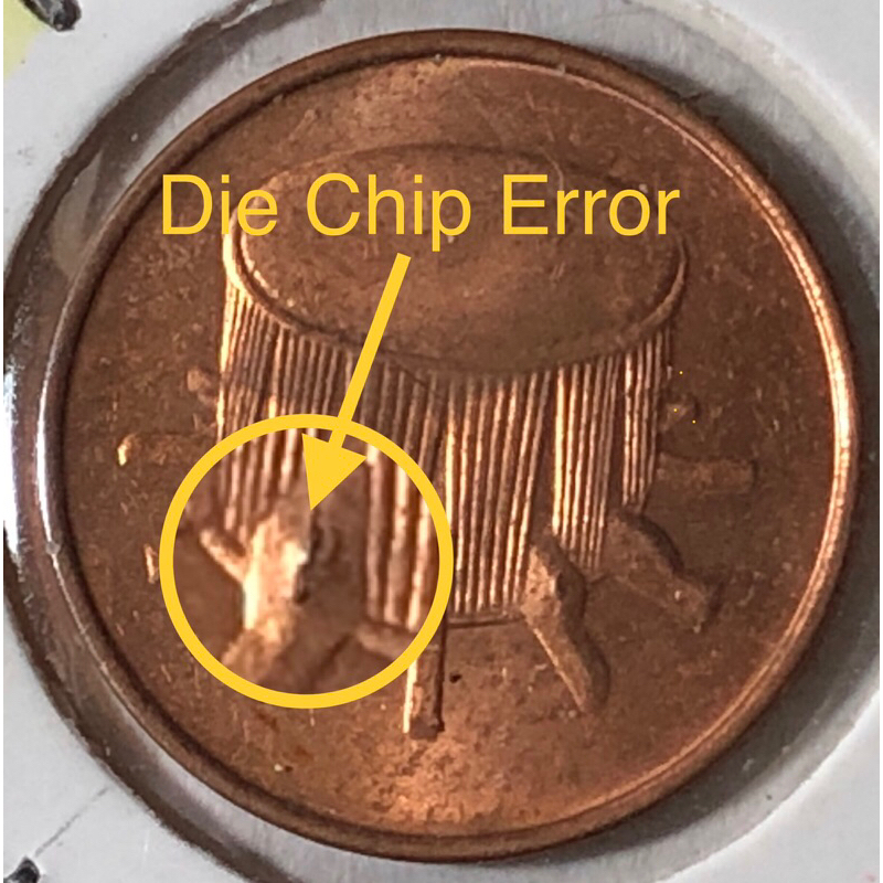 1 Sen 2007 ( UNC )( Die Chip Error ) Malaysia Bunga Raya | Shopee Malaysia