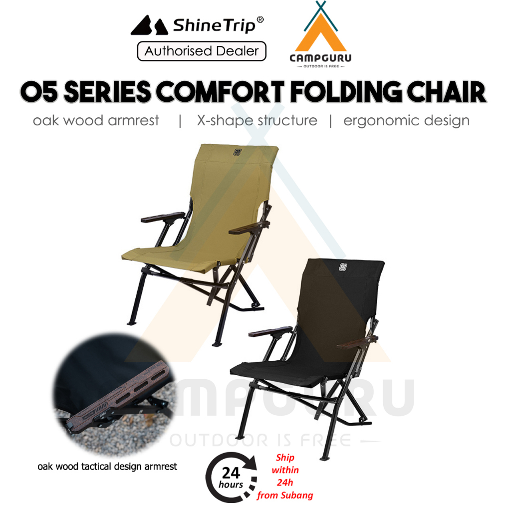 ShineTrip 05 Series Comfort Folding Chair Ergonomic Lightweight ...