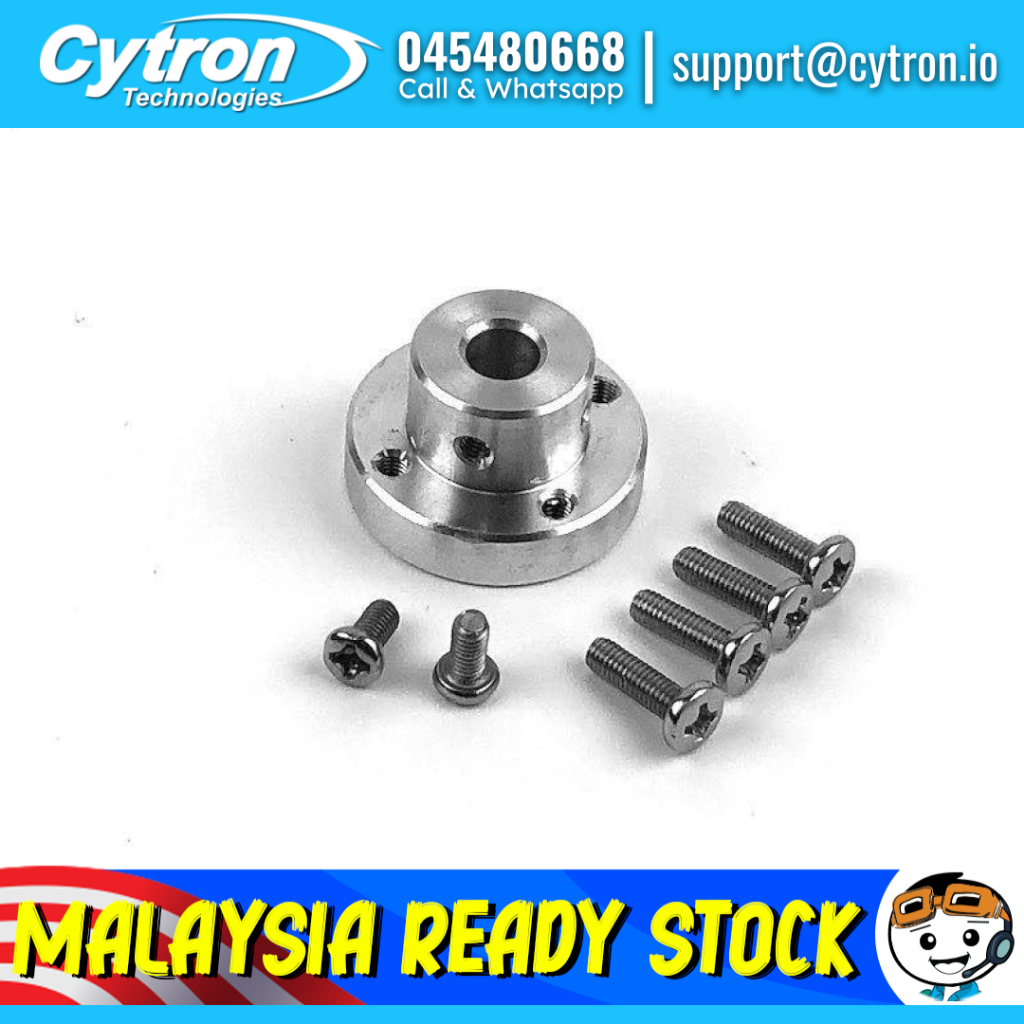 Metal Key Hub for DC motor - 6mm