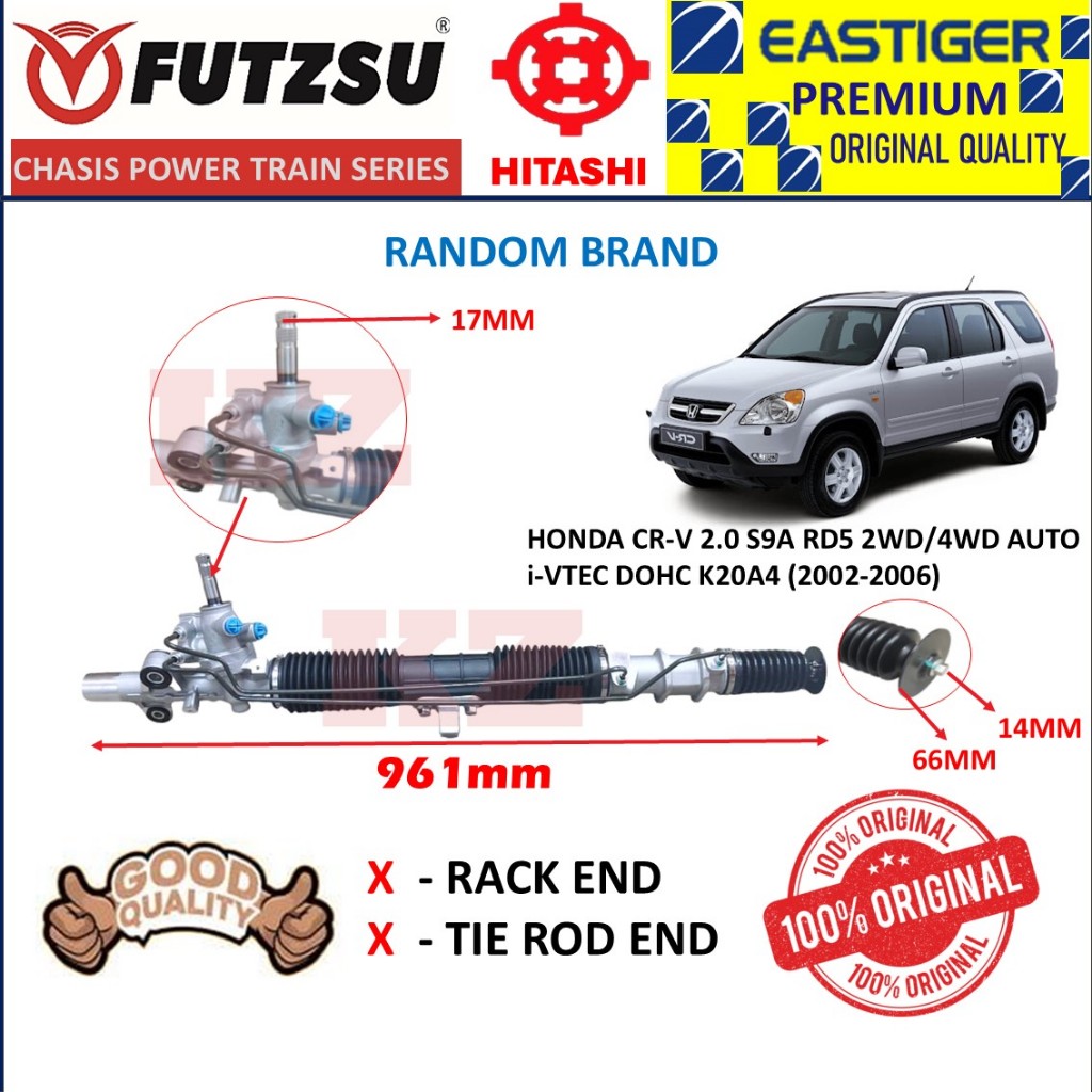 HONDA CR-V 2.0 S9A RD5 2WD/4WD AUTO i-VTEC DOHC K20A4 (2002-2006) POWER ...