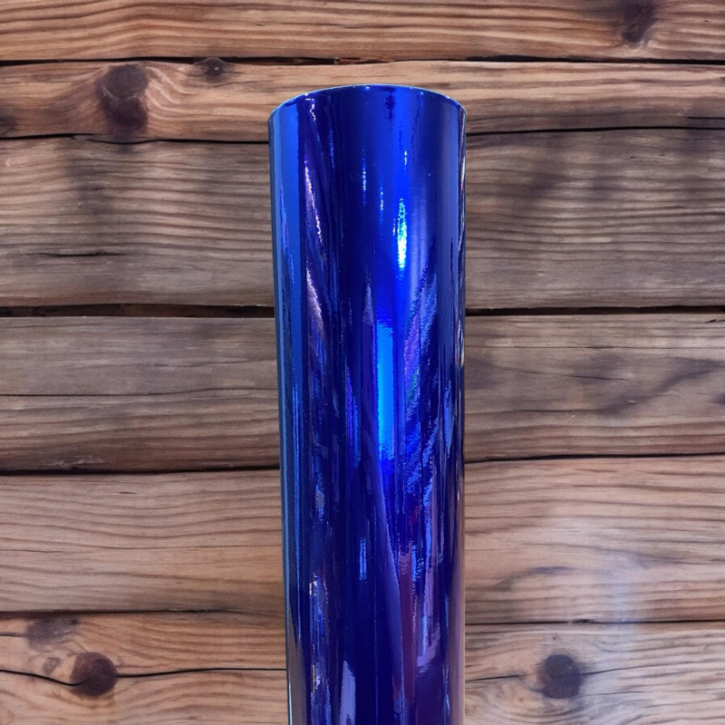 Chrome Blue Sticker Car Wrapping Vinyl | Shopee Malaysia