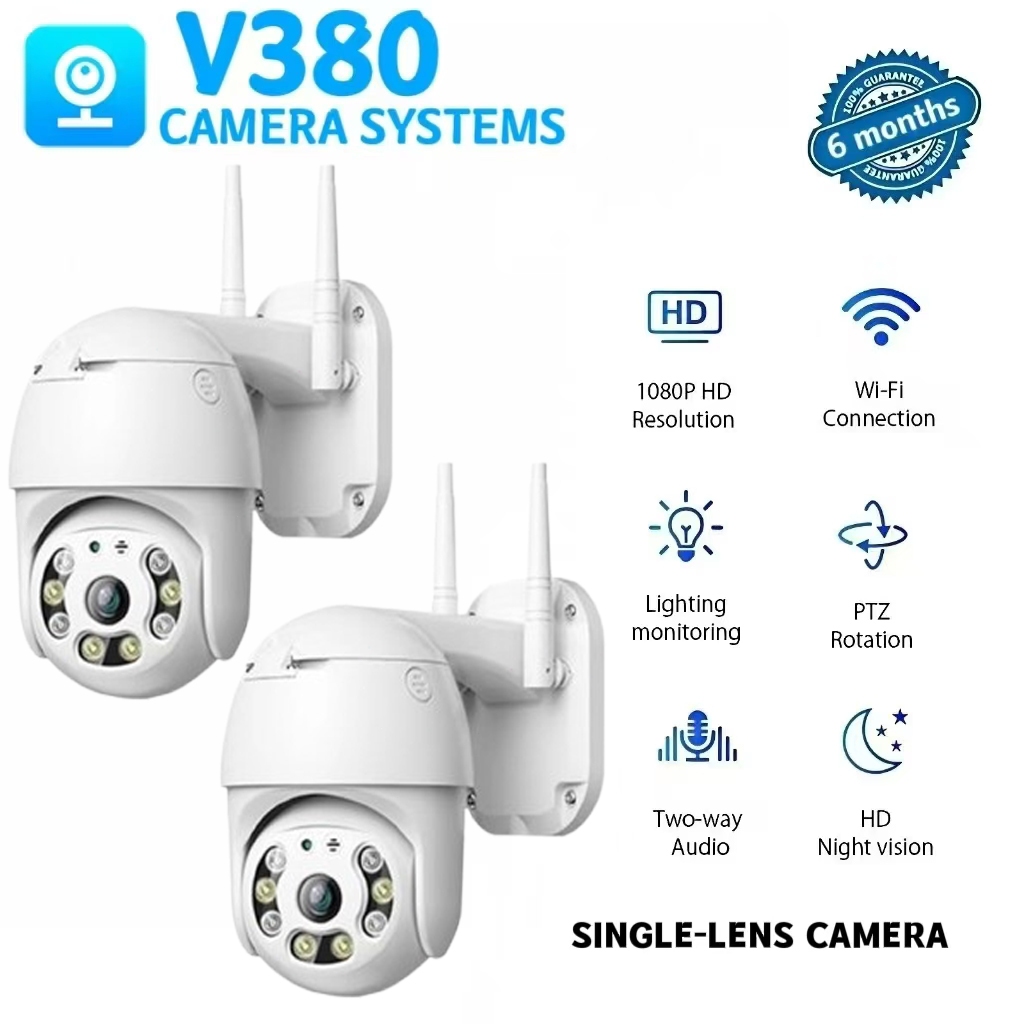 V380 Pro 1080P Full HD PTZ 360 Degree WiFi Camera CCTV IP Security Cam ...