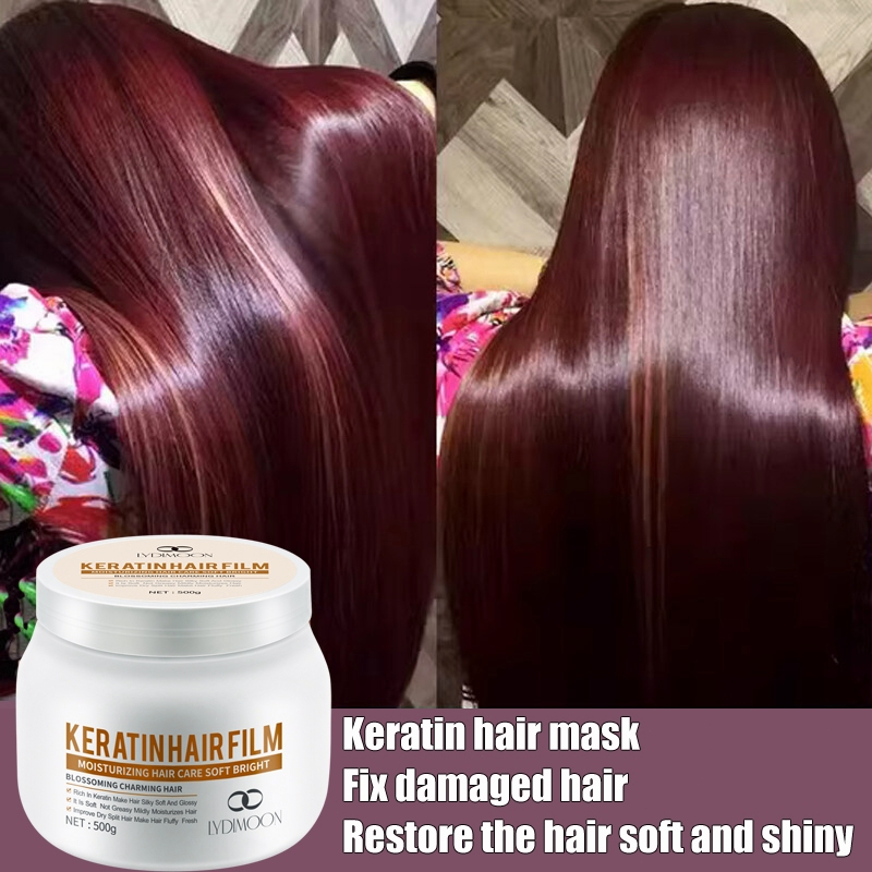 Keratin hair treatment mask moisture smooth 500g Fix the damaged hair ...