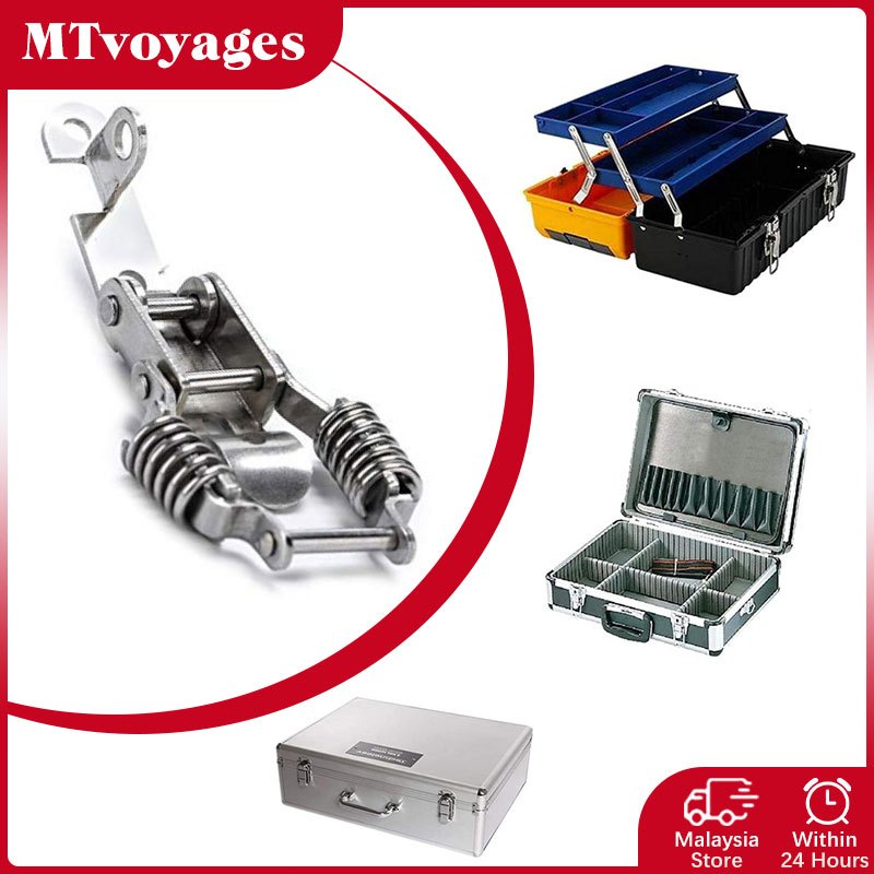 Spring-Loaded Buckle Clasp Lock Stainless Steel Toggle Lock Trunk ...