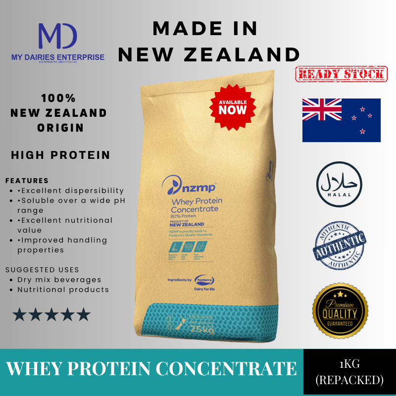 Pure Whey Protein Concentrate WPC by My Dairies 1kg (REPACKED) | Shopee ...