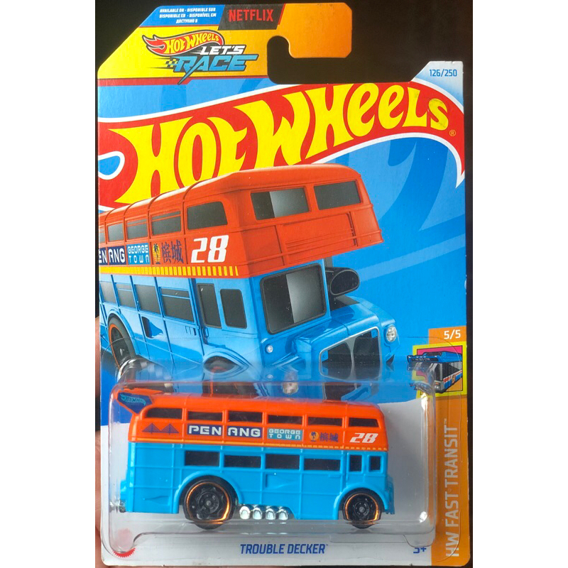 Hot Wheels Double Tracker Penang Bus | Shopee Malaysia