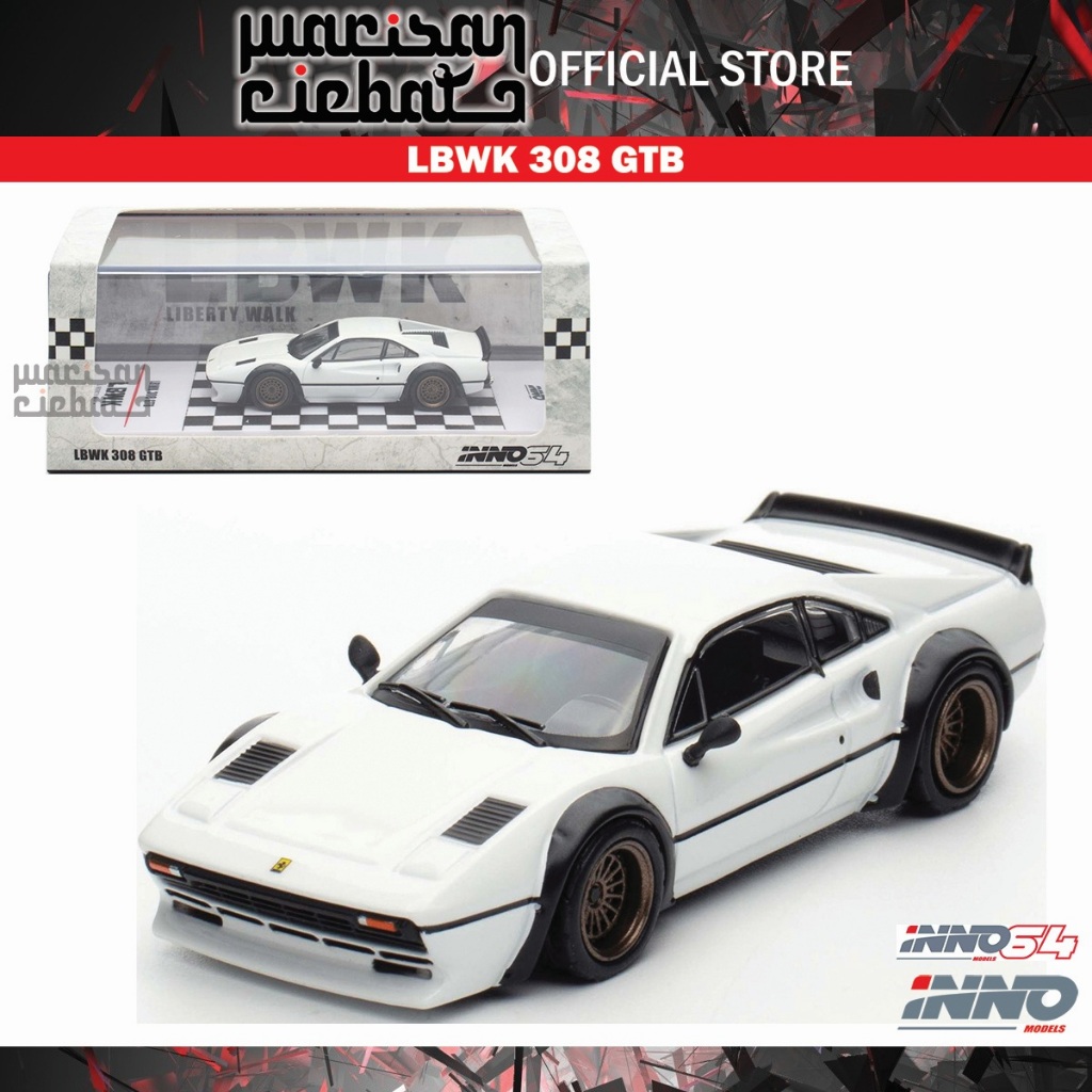 Inno Models Inno64 1/64 LBWK 308 GTB White IN64-LBWK308-WHI | Shopee ...