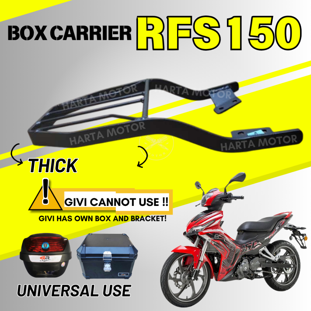BENELLI RFS 150i REAR BOX MONORACK BOX CARRIER BRACKET KAKI TABAK HEAVY ...