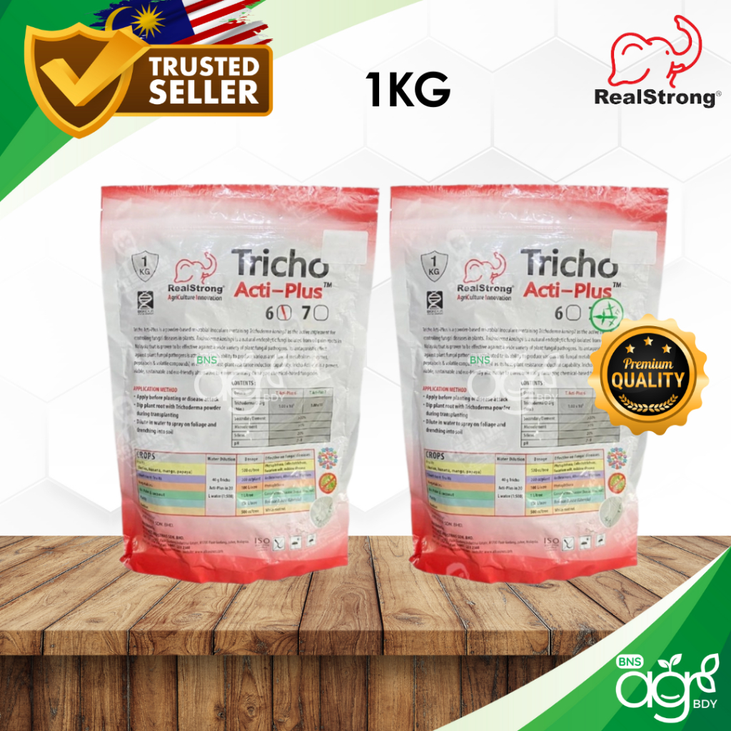 1kg AgroBuddy x Real Strong Powder Tricho Acti-Plus 6/7 Serbuk Mikrob ...