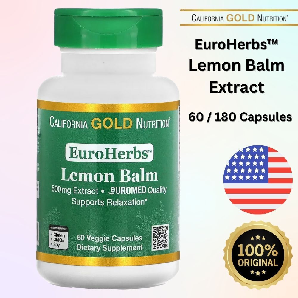 California Gold Nutrition, Lemon Balm Extract, European Quality, 500 mg ...