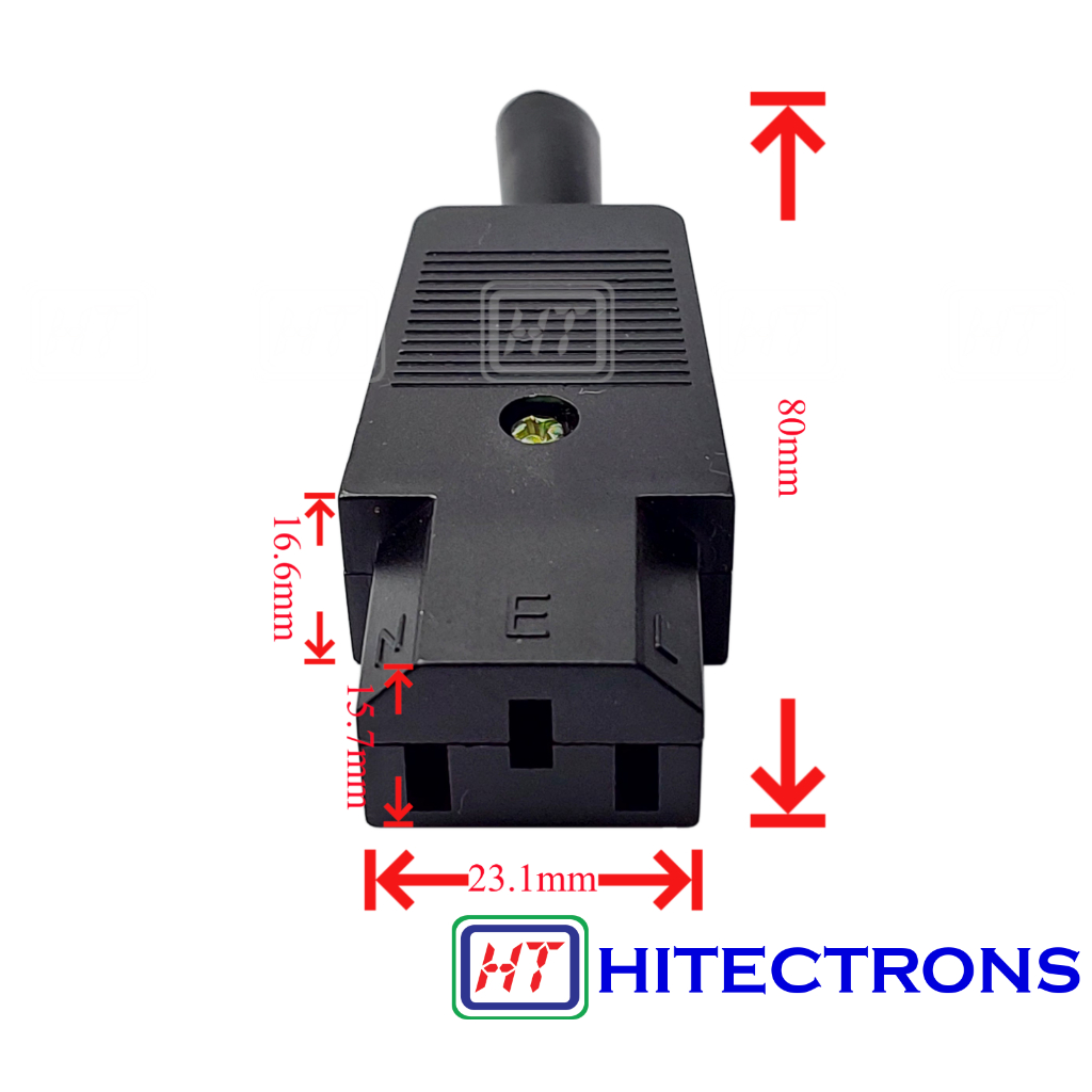 3PIN INLINE SOCKET FEMALE JR-2801 | Shopee Malaysia