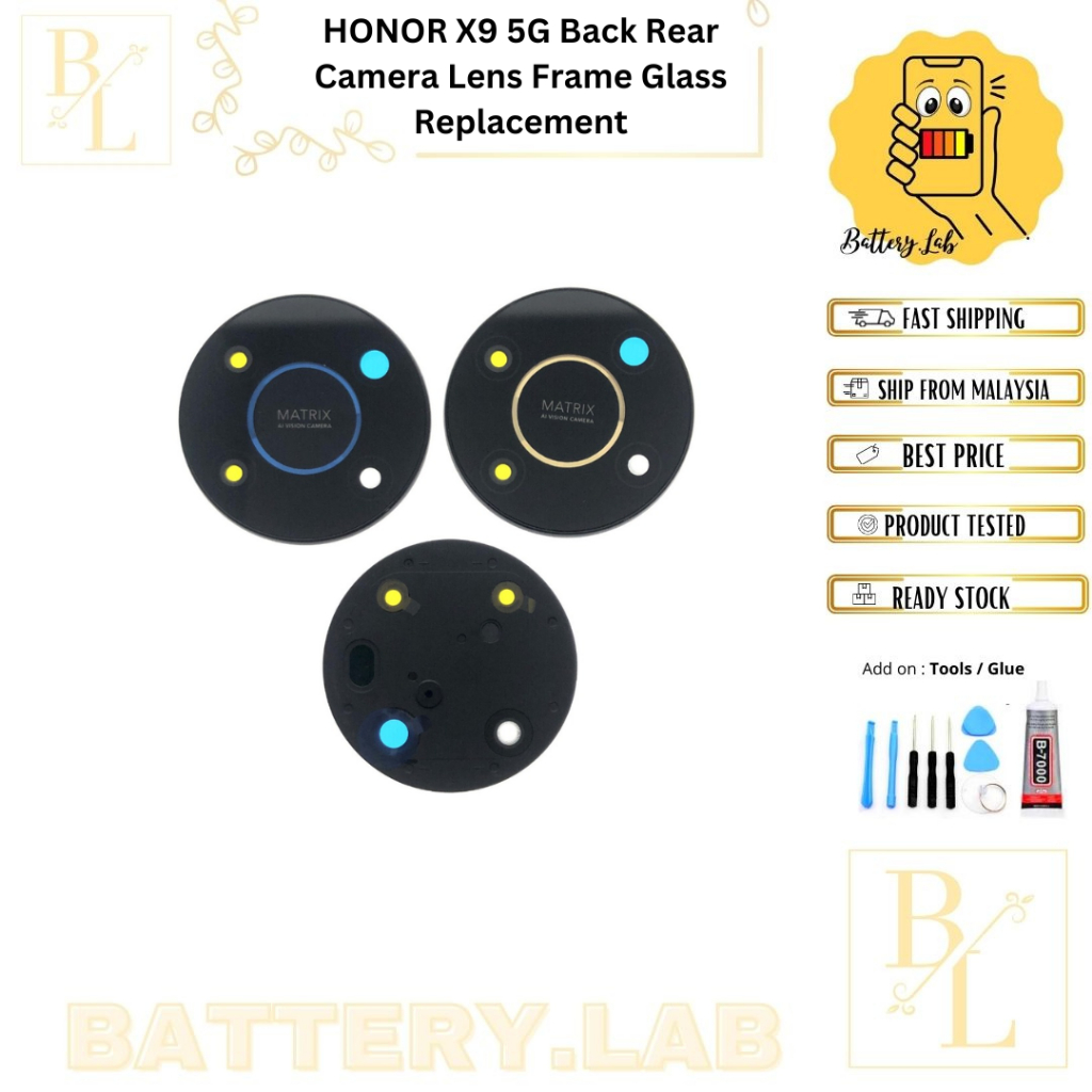 HONOR X9 5G Back Rear Camera Lens Frame Glass Replacement | Shopee Malaysia
