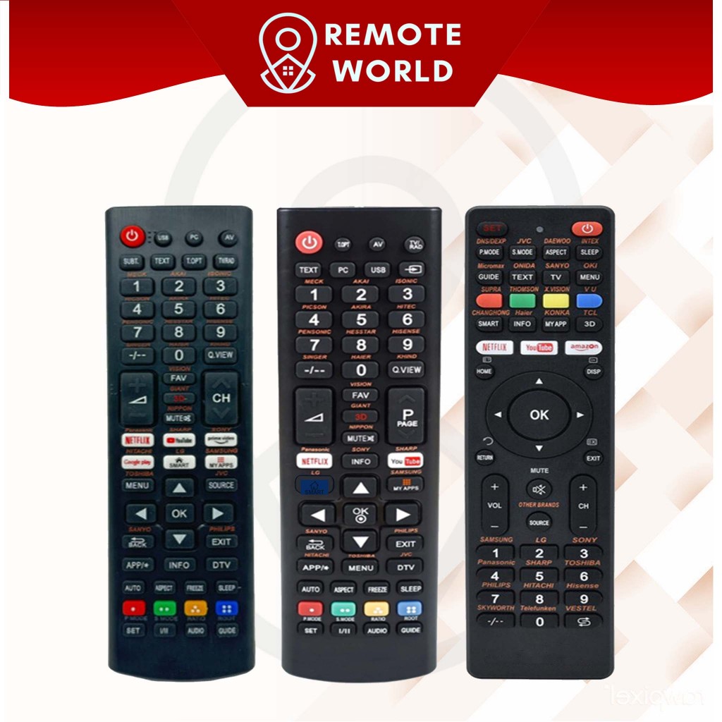 MULTI SMART TV REMOTE CONTROL | ALAT KAWALAN JAUH SHARP SAMSUNG HISENSE ...