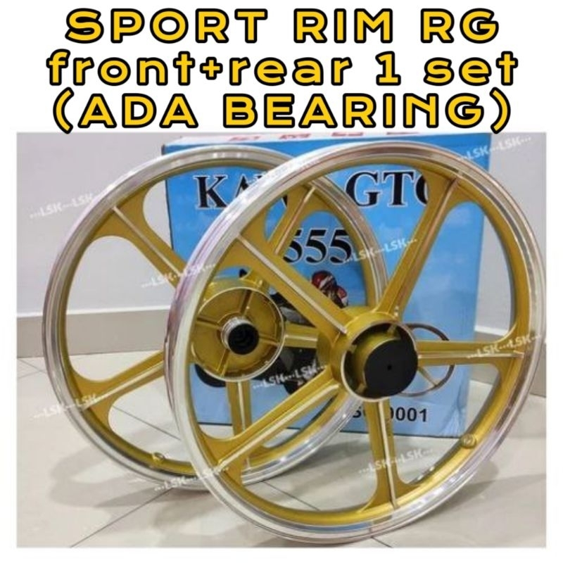 SPORT RIM RG ( front+rear 1 set ) 5 batang ada bearing | Shopee Malaysia