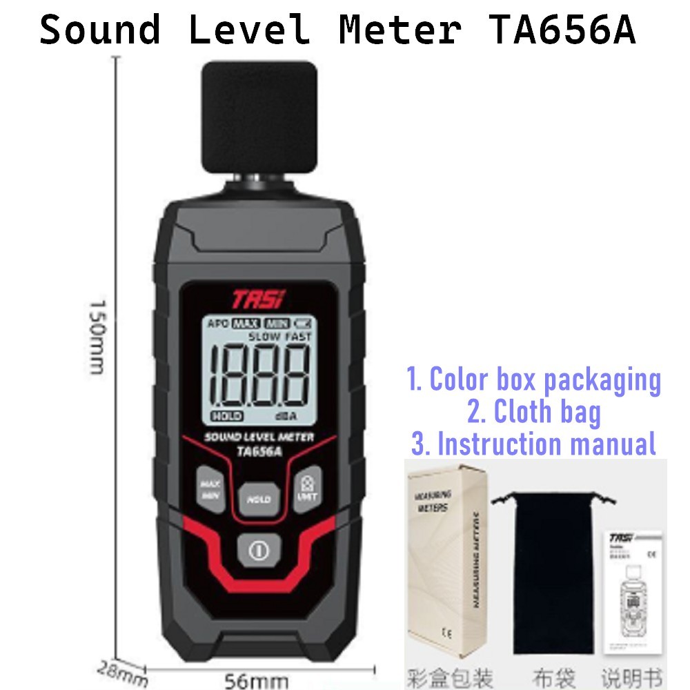 Mini Digital Sound Level Meter 30-130dB Noise Measuring Instrument ...