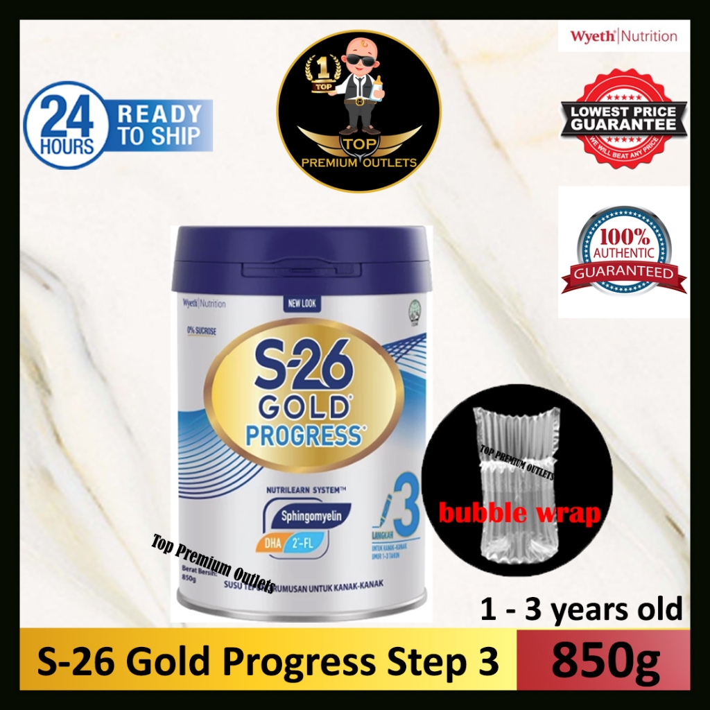 S26 Gold Progress Step 3 (850g) Exp: 12/2026 (Wyeth) | Shopee Malaysia