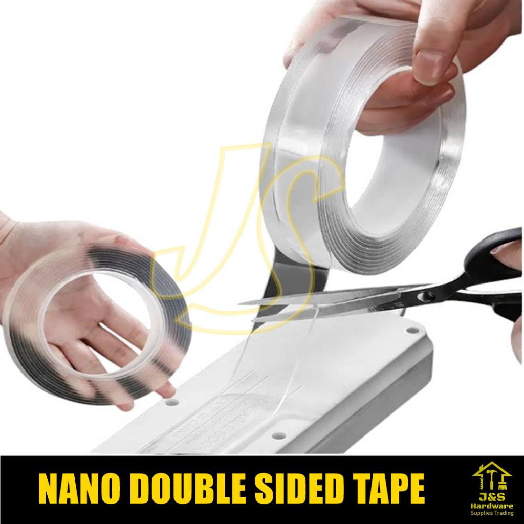 Traceless Nano Double Sided Tape. Multipurpose Removable Adhesive Foam ...