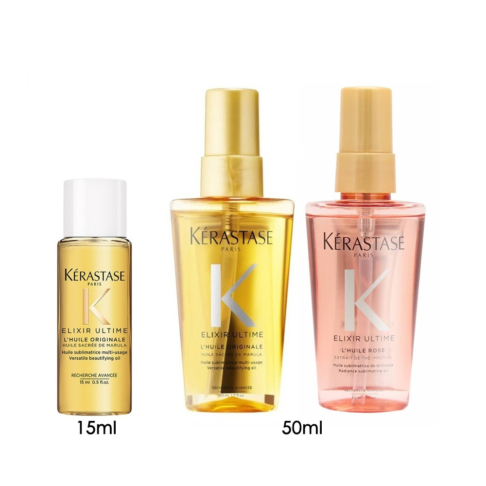 KERASTASE Elixir Ultime L'Huile Original Hair Oil /Rose Oil (50ml ...