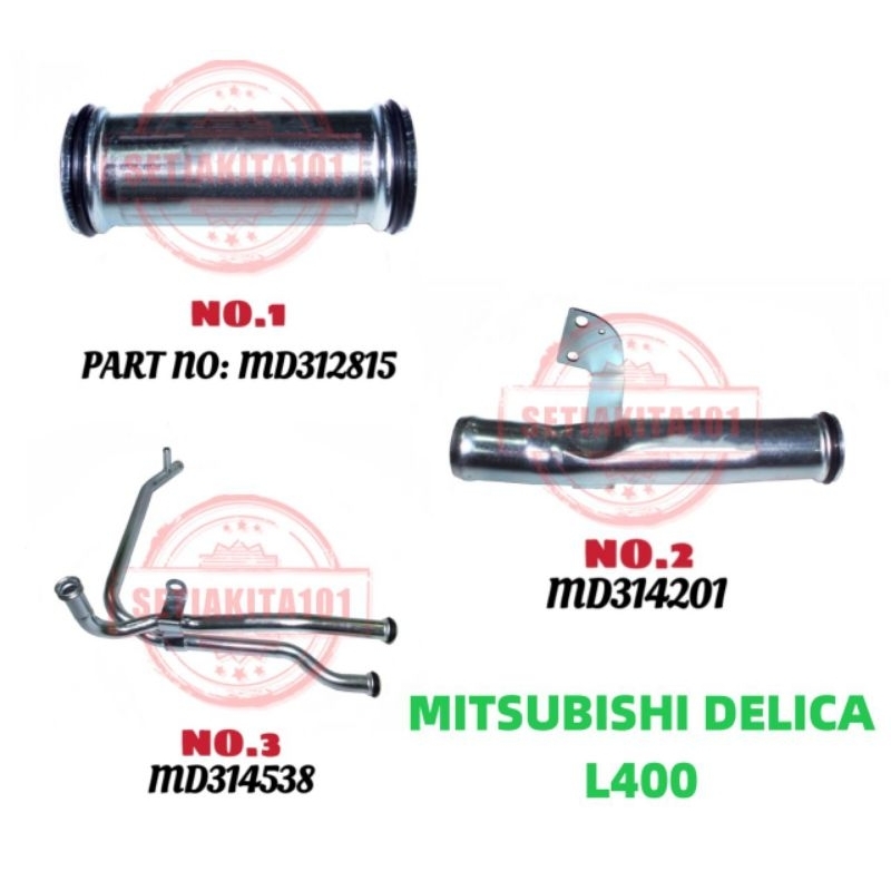 MITSUBISHI DELICA L400 WATER PUMP PIPE/TURBO PIPE/BY PASS PIPE/TURBO ...