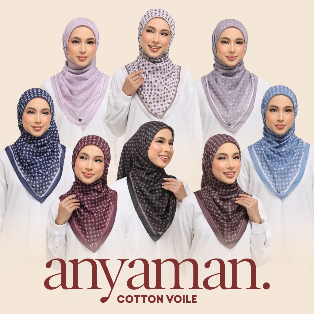 Waarna Anyaman - Cotton Voile (Square) | Shopee Malaysia