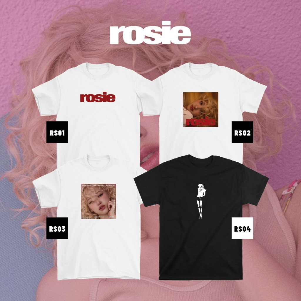 ROSIE ALBUM ROSÉ BLACKPINK T-shirt Adult Cotton Custom Tee APT
