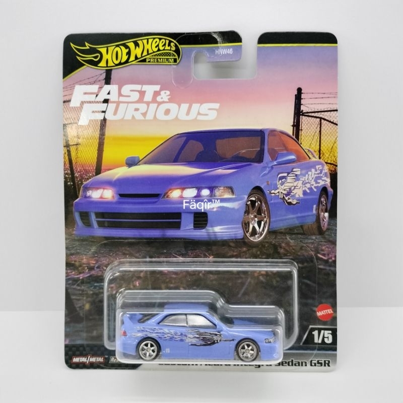 2023 Hot Wheels Fast & Furious Premium Mix 3 'Acura Integra Sedan GSR - INHAND e