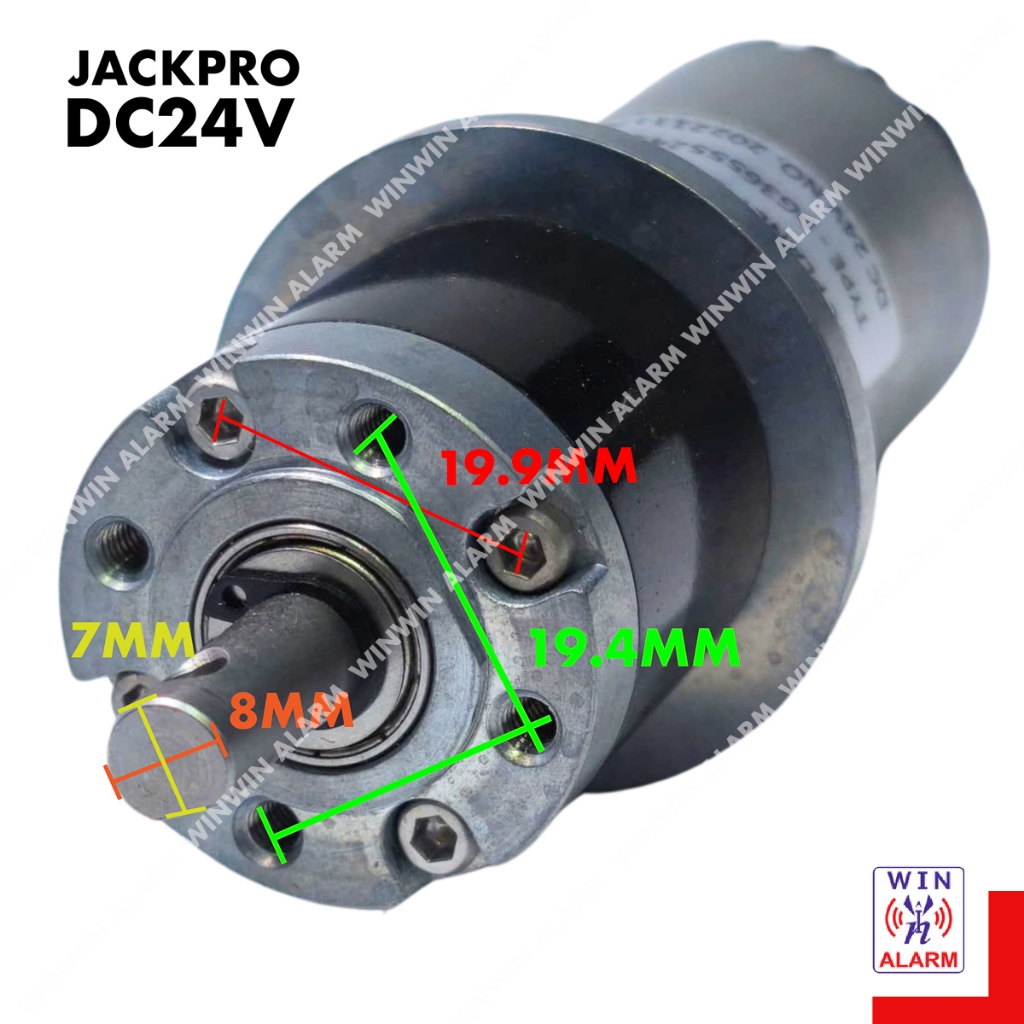 JACKPRO mini motor DC 24V - autogate system DC PLANET GEARED MOTOR ...